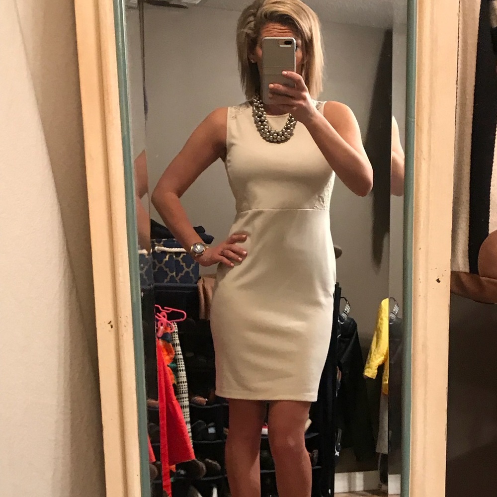 Super cute H&M dress with lace detail and back